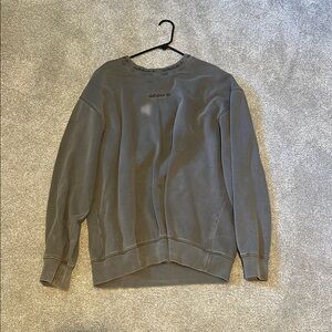 Adidas Gray Crewneck Sweater with Relaxed Fit